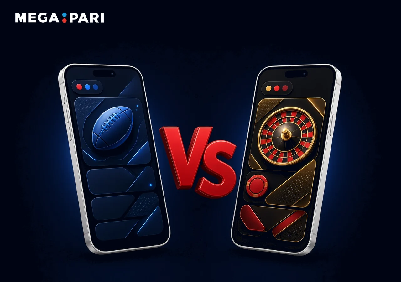 Confronto fra app e versione mobile di Megapari